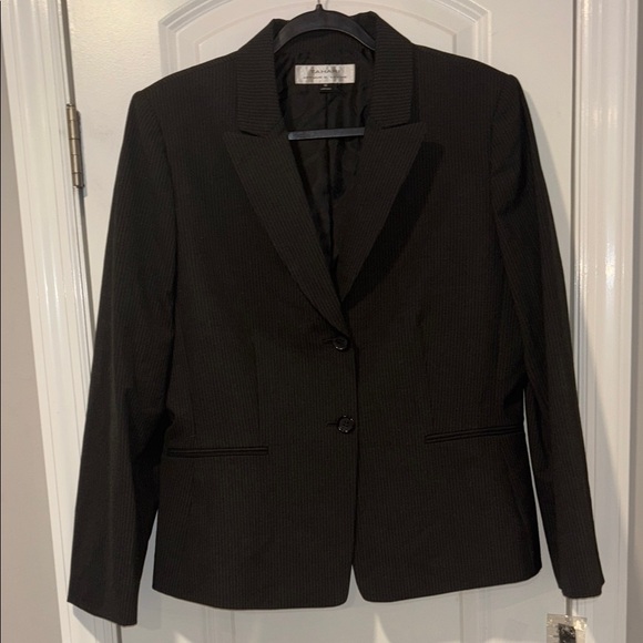 Black Tailored Blazer Professional Suit Jacket - Picture 6 of 11